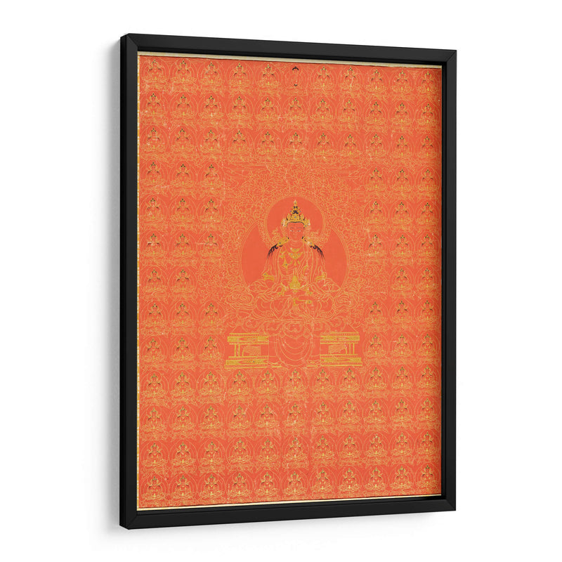 Miríada tibetana Amitayus, el Buda de la vida eterna (ca.1800) | Cuadro decorativo de Canvas Lab