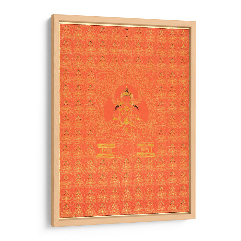 Miríada tibetana Amitayus, el Buda de la vida eterna (ca.1800) | Cuadro decorativo de Canvas Lab