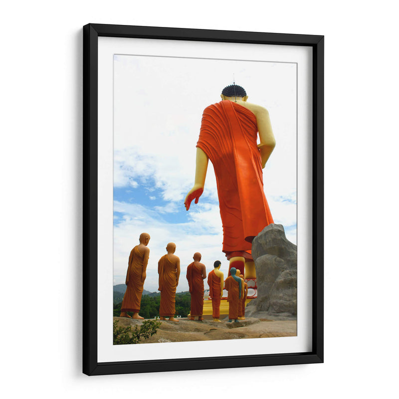 Estatua andante de Buda | Cuadro decorativo de Canvas Lab