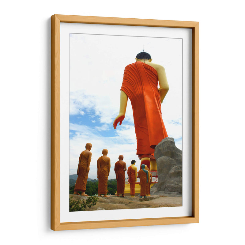 Estatua andante de Buda | Cuadro decorativo de Canvas Lab