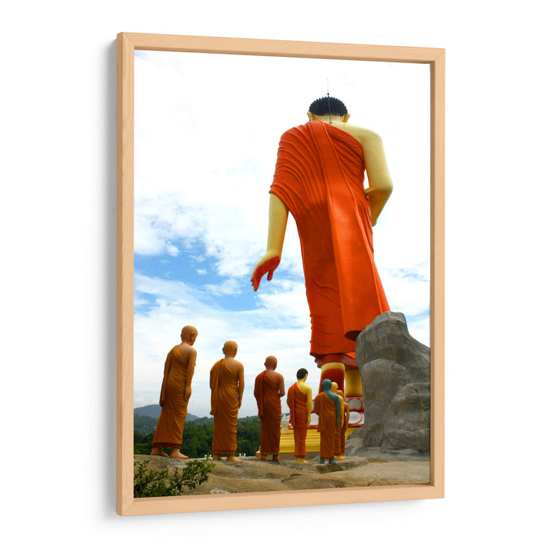 Estatua andante de Buda | Cuadro decorativo de Canvas Lab