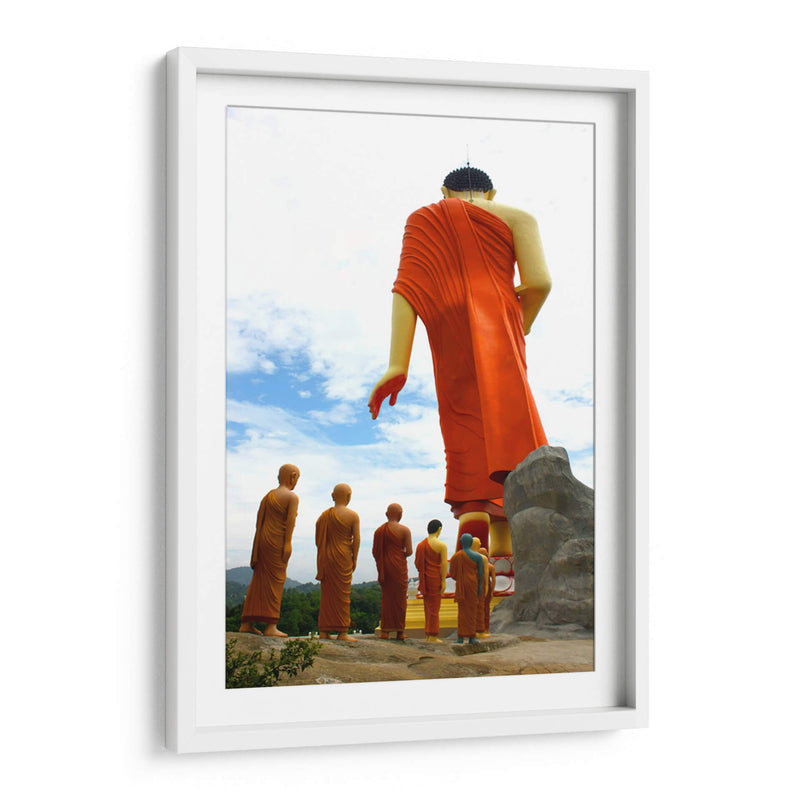 Estatua andante de Buda | Cuadro decorativo de Canvas Lab