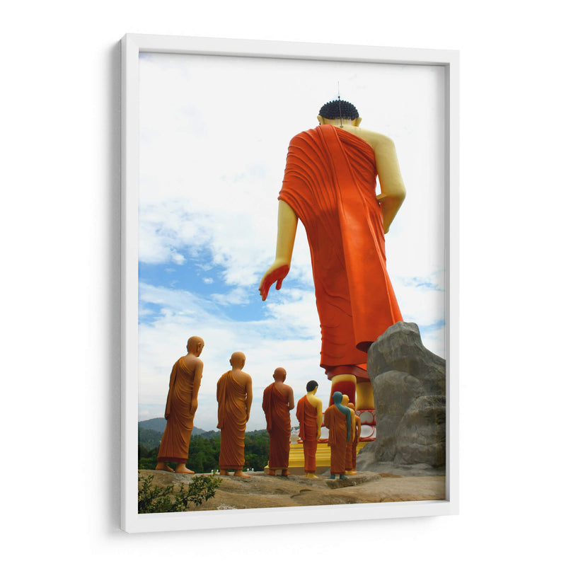 Estatua andante de Buda | Cuadro decorativo de Canvas Lab