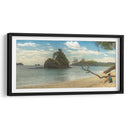 Roca Tortuga en playa Espadilla - Carla Fernández | Cuadro decorativo de Canvas Lab