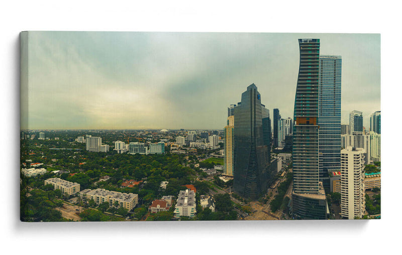 Horizonte de Miami hacia el estadio Marlins  - Carla Fernández | Cuadro decorativo de Canvas Lab