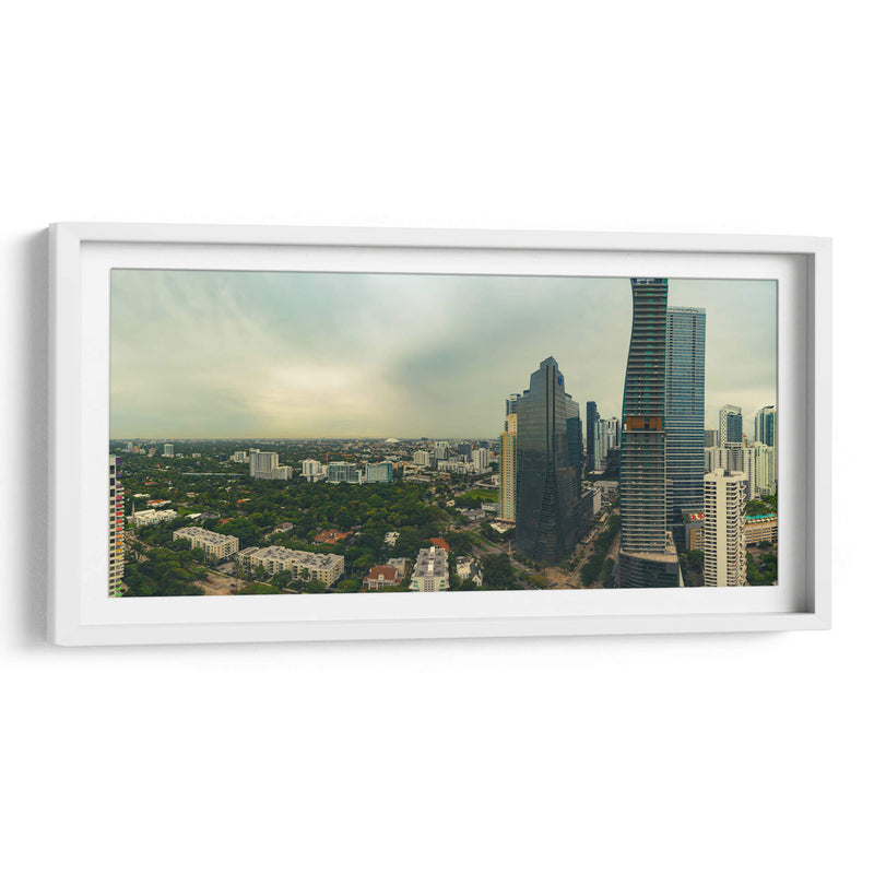Horizonte de Miami hacia el estadio Marlins  - Carla Fernández | Cuadro decorativo de Canvas Lab