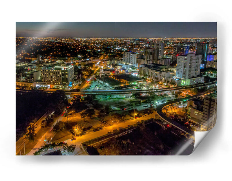 Luces de la ciudad de Miami - Carla Fernández | Cuadro decorativo de Canvas Lab