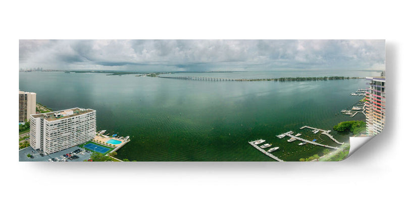 Horizonte de Miami presagiando el huracán Elsa - Carla Fernández | Cuadro decorativo de Canvas Lab