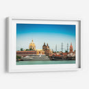 Ciudad amurallada desde el mar - Carla Fernández | Cuadro decorativo de Canvas Lab