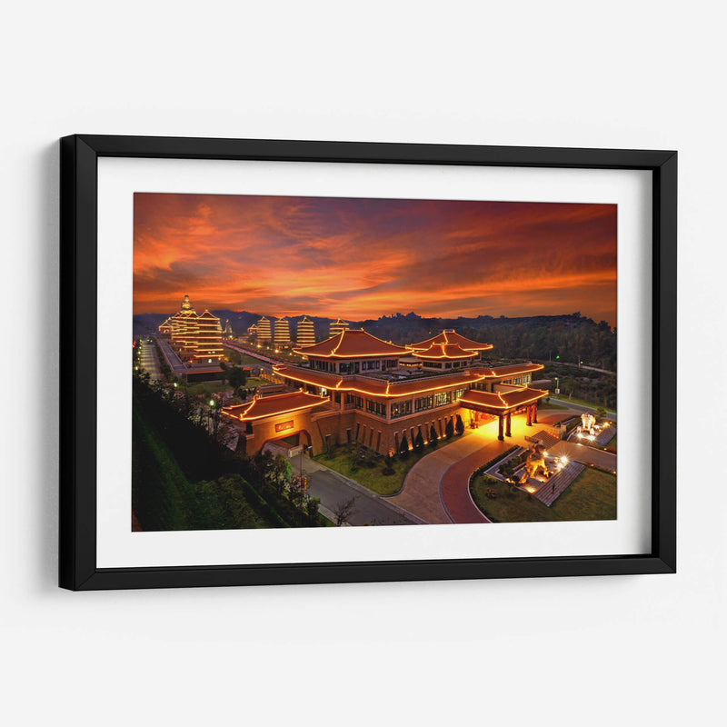 Museo de Buda al atardecer | Cuadro decorativo de Canvas Lab