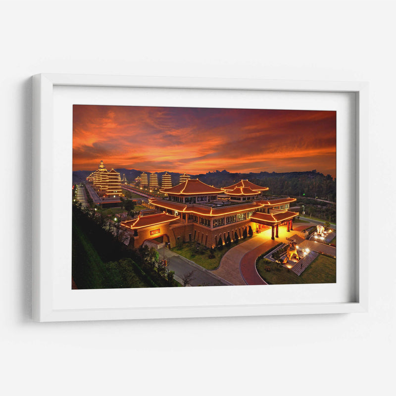 Museo de Buda al atardecer | Cuadro decorativo de Canvas Lab