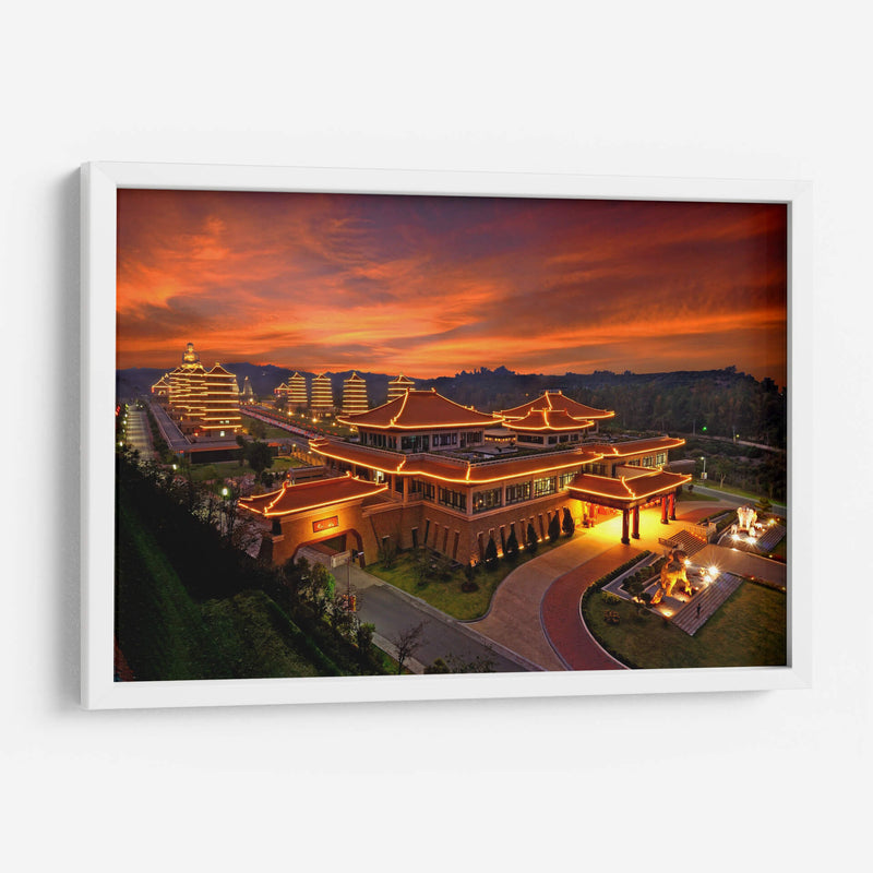 Museo de Buda al atardecer | Cuadro decorativo de Canvas Lab