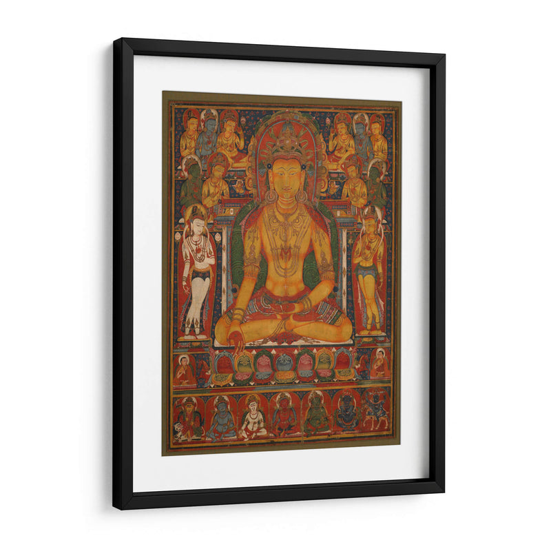 Buda Ratnasambhava con deidades de la riqueza | Cuadro decorativo de Canvas Lab