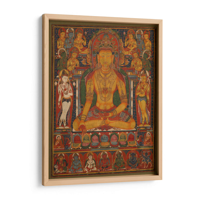 Buda Ratnasambhava con deidades de la riqueza | Cuadro decorativo de Canvas Lab