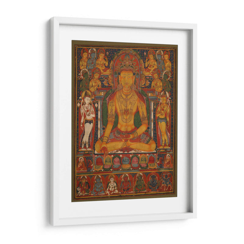 Buda Ratnasambhava con deidades de la riqueza | Cuadro decorativo de Canvas Lab
