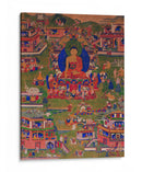 Buda Sakyamuni y escenas de su vida | Cuadro decorativo de Canvas Lab