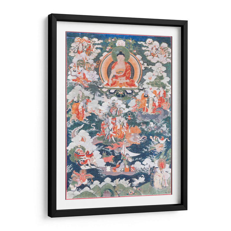 Buda Shakyamuni y los dieciocho Arhats | Cuadro decorativo de Canvas Lab