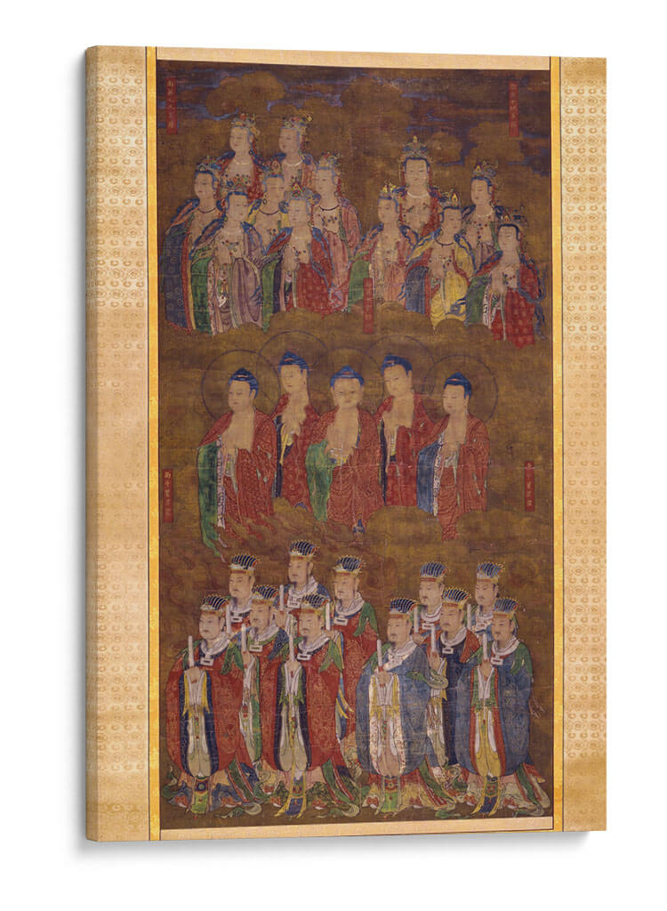 Budas celestiales y deidades de las constelaciones osas del norte, occidental y central | Cuadro decorativo de Canvas Lab