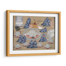 Panel de manuscrito de cosmología que muestra a Buda comiendo junto al lago Anottata | Cuadro decorativo de Canvas Lab