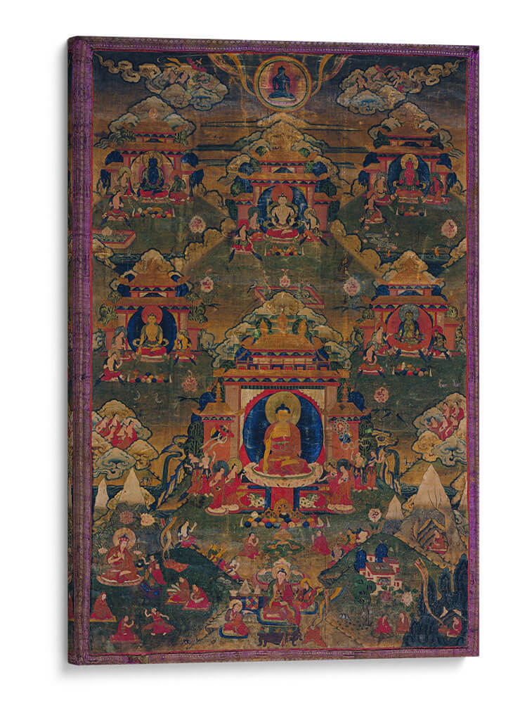 Cinco Budas Tathagata de sabiduría | Cuadro decorativo de Canvas Lab