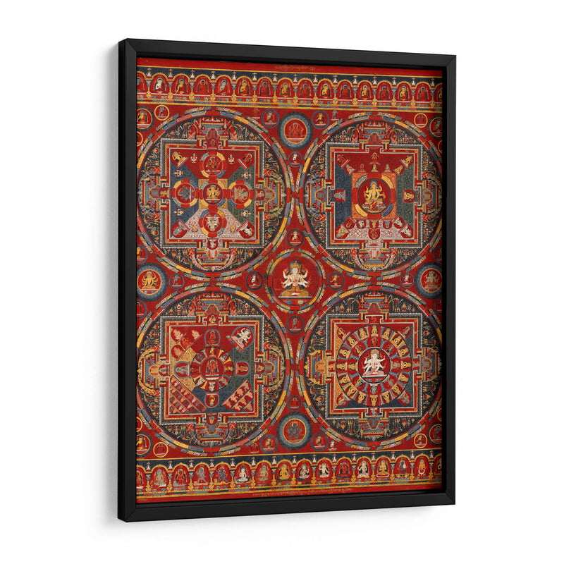 Cuatro mandalas de la serie Vajravali | Cuadro decorativo de Canvas Lab