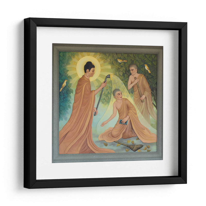 Instruyendo a Cudapanthaka | Cuadro decorativo de Canvas Lab