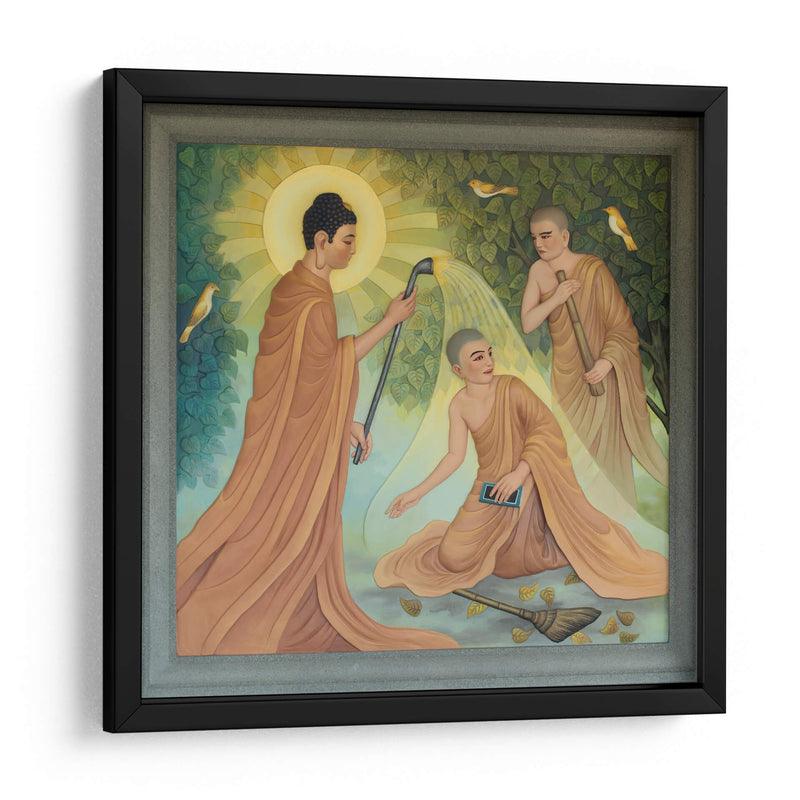 Instruyendo a Cudapanthaka | Cuadro decorativo de Canvas Lab