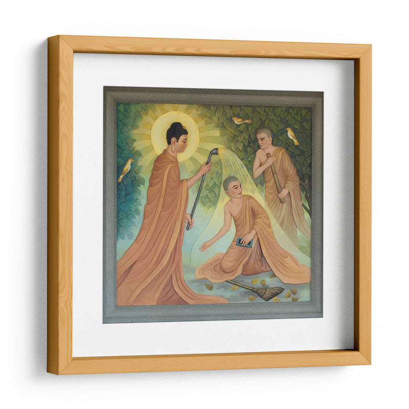 Instruyendo a Cudapanthaka | Cuadro decorativo de Canvas Lab