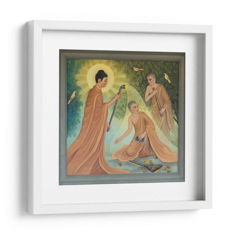 Instruyendo a Cudapanthaka | Cuadro decorativo de Canvas Lab