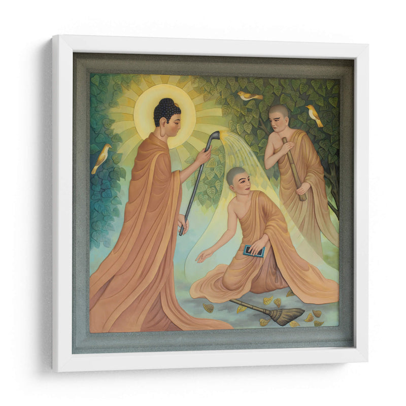 Instruyendo a Cudapanthaka | Cuadro decorativo de Canvas Lab