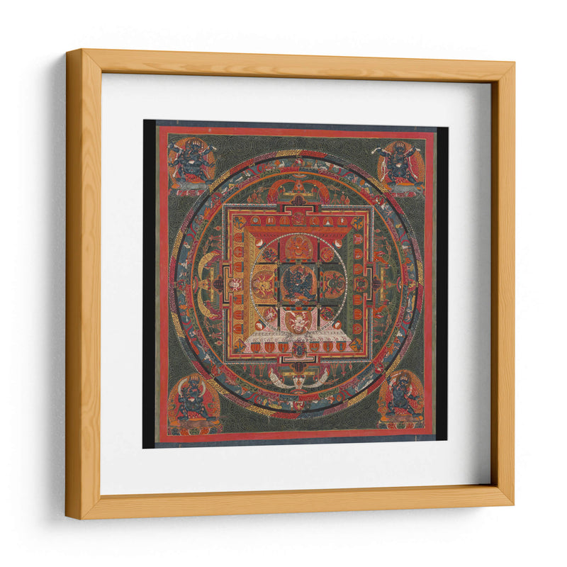 Mandala de la deidad budista Vajrabhairava | Cuadro decorativo de Canvas Lab
