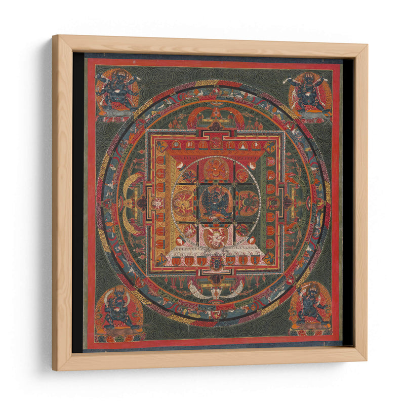 Mandala de la deidad budista Vajrabhairava | Cuadro decorativo de Canvas Lab