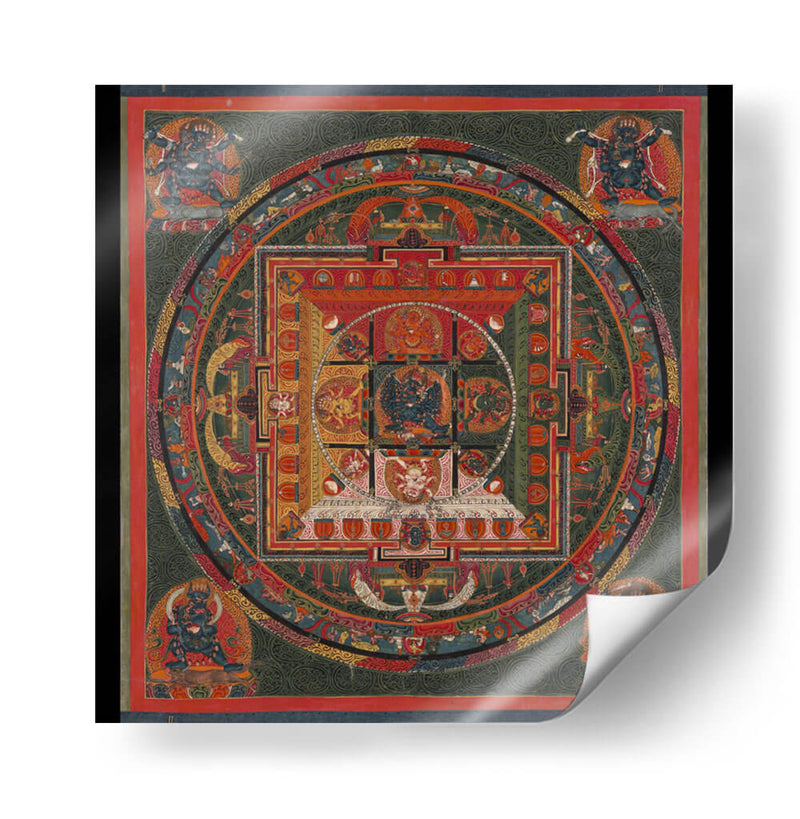Mandala de la deidad budista Vajrabhairava | Cuadro decorativo de Canvas Lab