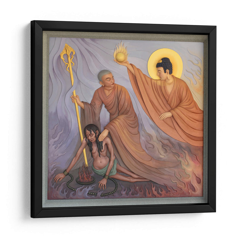 Maudgalyayana rescatando a su madre | Cuadro decorativo de Canvas Lab