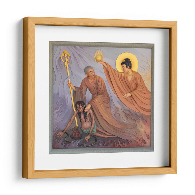 Maudgalyayana rescatando a su madre | Cuadro decorativo de Canvas Lab