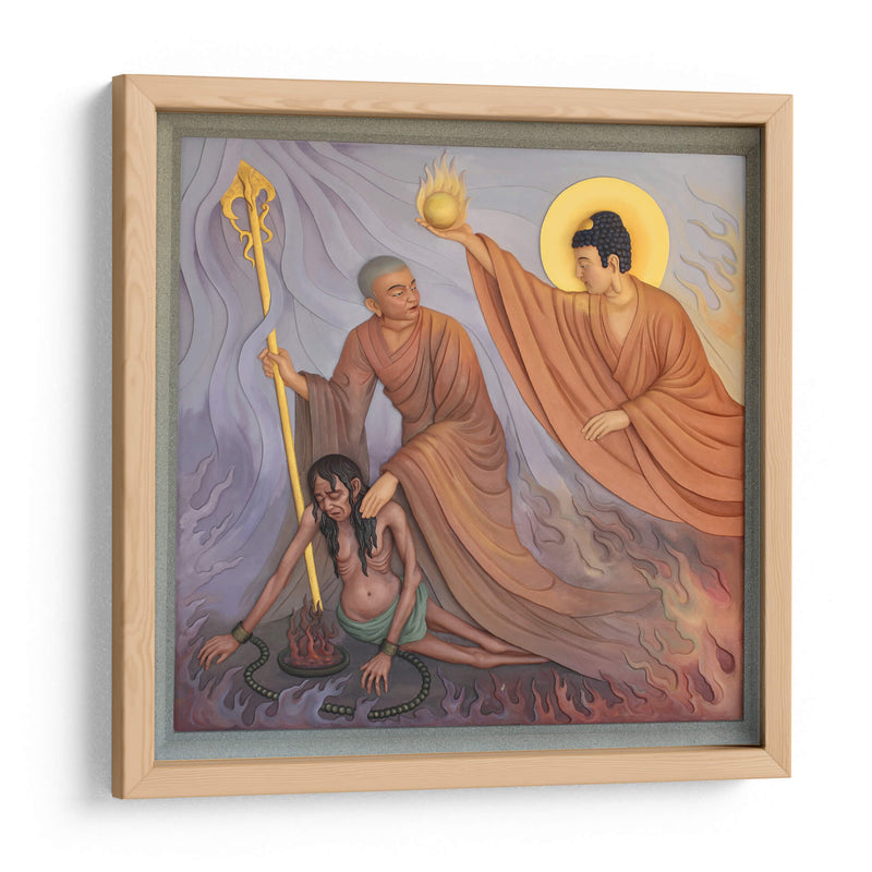 Maudgalyayana rescatando a su madre | Cuadro decorativo de Canvas Lab