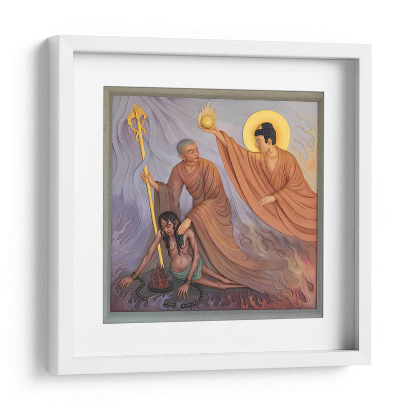 Maudgalyayana rescatando a su madre | Cuadro decorativo de Canvas Lab