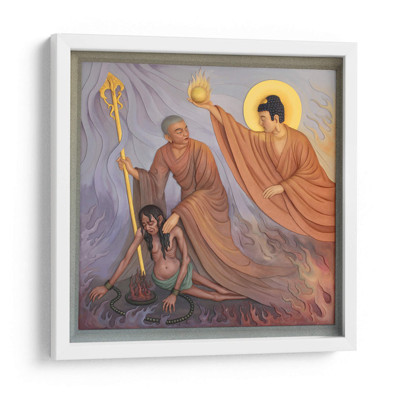 Maudgalyayana rescatando a su madre | Cuadro decorativo de Canvas Lab