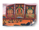 Ceremonia religiosa Tsam de Mongolia - Nicholas Roerich | Cuadro decorativo de Canvas Lab