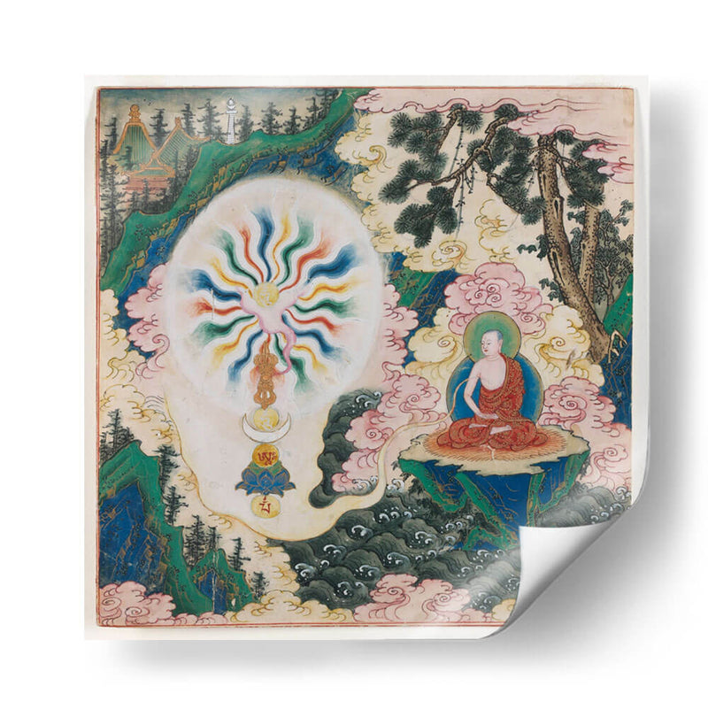 Sarvavid Vairocana Mandala, proceso de meditación | Cuadro decorativo de Canvas Lab