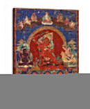 Yamari rojo flanqueado por Virupa y Dombi Heruka | Cuadro decorativo de Canvas Lab