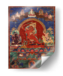 Yamari rojo flanqueado por Virupa y Dombi Heruka | Cuadro decorativo de Canvas Lab