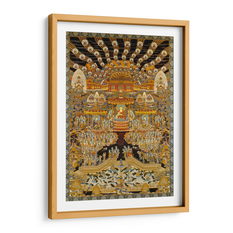 Tapiz de seda: Sukhāvatī (La tierra pura) | Cuadro decorativo de Canvas Lab