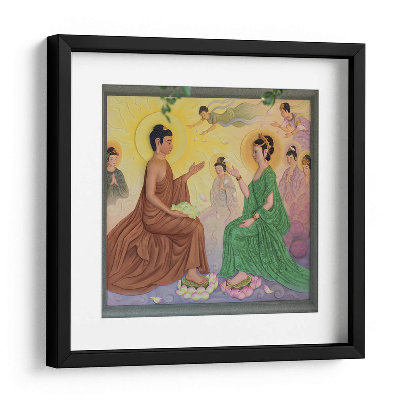 Enseñando el Dharma a su madre | Cuadro decorativo de Canvas Lab