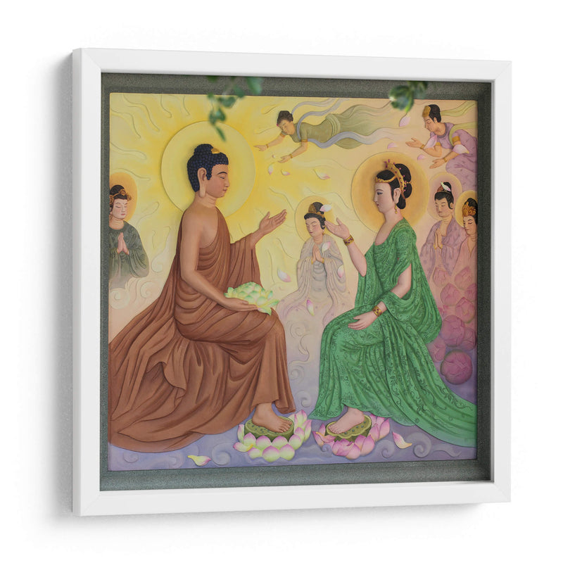 Enseñando el Dharma a su madre | Cuadro decorativo de Canvas Lab