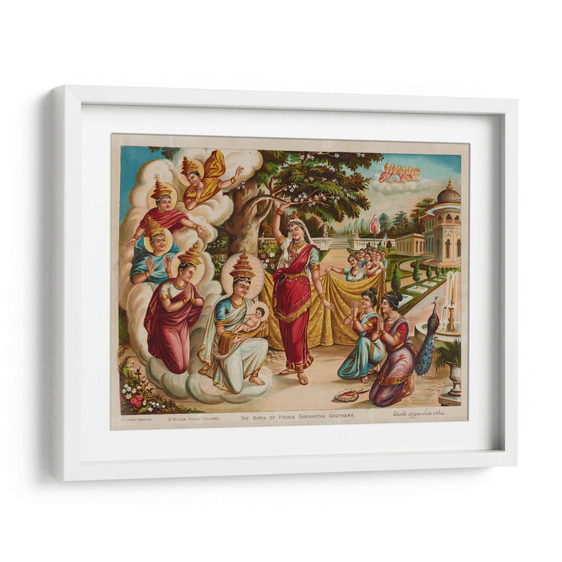 El nacimiento del príncipe Siddhartha Gautama | Cuadro decorativo de Canvas Lab