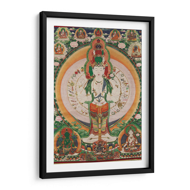 La pintura Thangka de Avalokitesvara | Cuadro decorativo de Canvas Lab