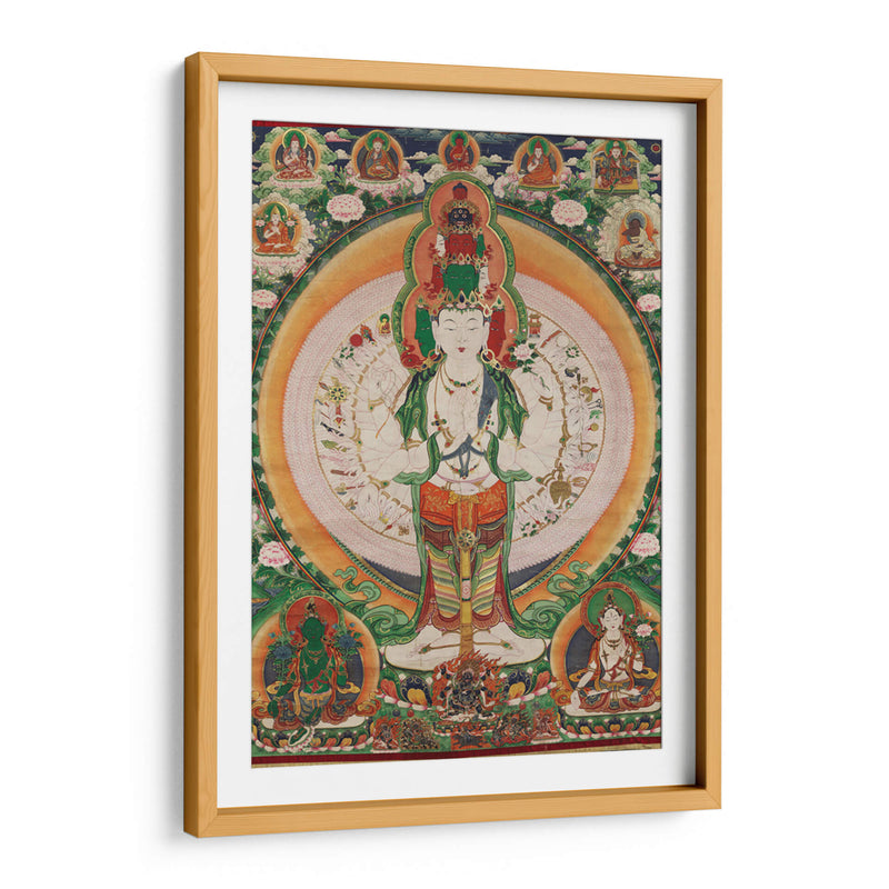 La pintura Thangka de Avalokitesvara | Cuadro decorativo de Canvas Lab