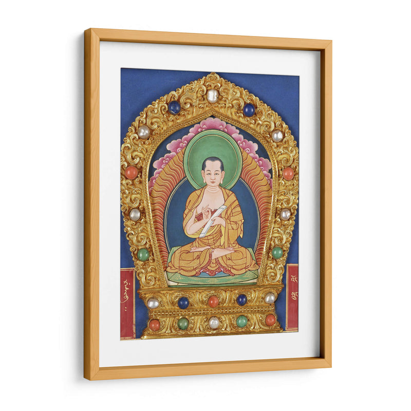 Canon budista del dragón tibetano (Imágenes de figuras sagradas budistas-Mahākāśyapa) | Cuadro decorativo de Canvas Lab