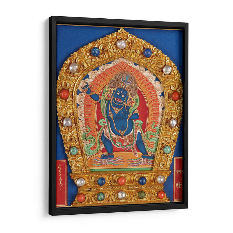 Canon budista del dragón tibetano (Imágenes de figuras sagradas budistas-Vajrapāni) | Cuadro decorativo de Canvas Lab